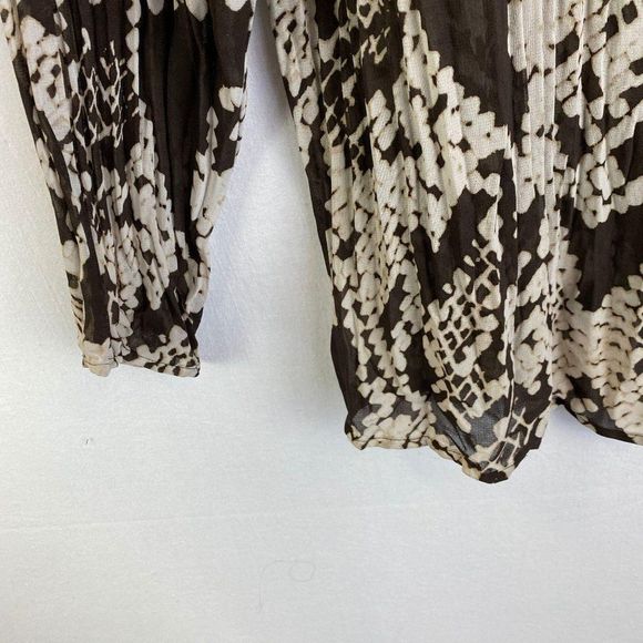 LANE BRYANT Crushed Sheer Brown Top - Picture 2 of 5